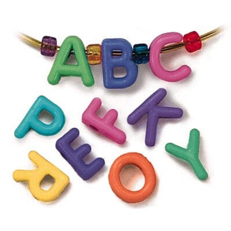 Roylco Roylco R-2184 3/4 Manuscript Letter Beads for School Furniture R-2184